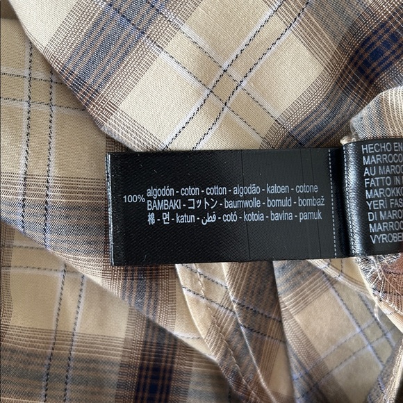 Zara Plaid Dress with Belt | Sz M - Picture 7 of 9